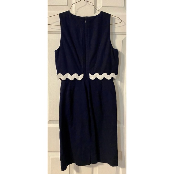 Navy Ric Rac Dress - Picture 4 of 4